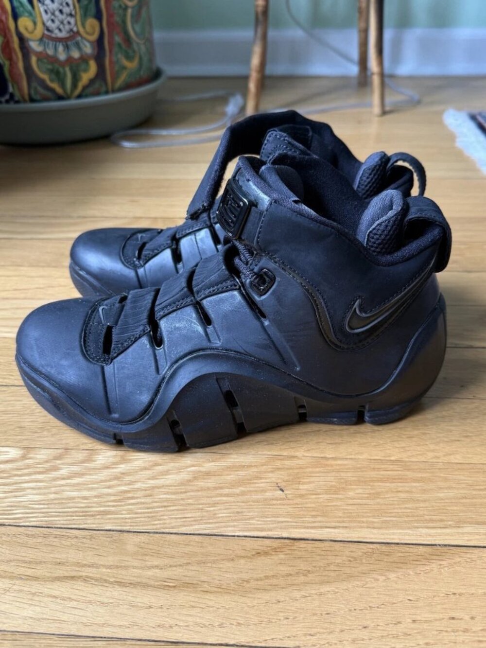 Nike Zoom LeBron 4 Black Anthracite 2006 Size 6.5